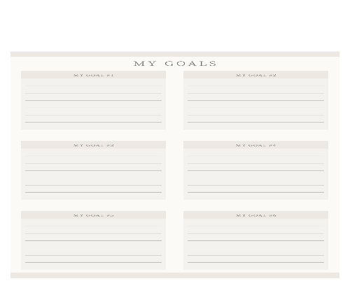 My Goals 