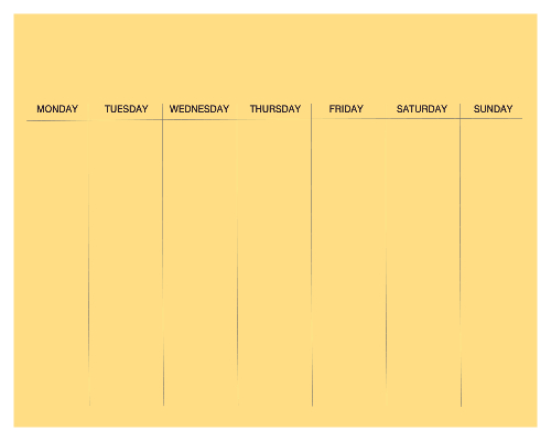 Standard Weekly Planner