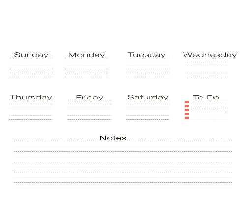 Simple Weekly Planner