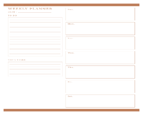 Weekly Planner