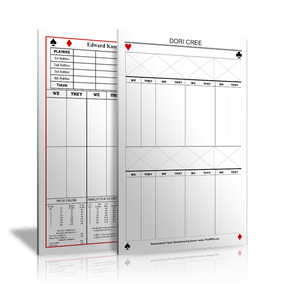 Bridge Score Sheets Amp Tally Pads PrintPPS Com