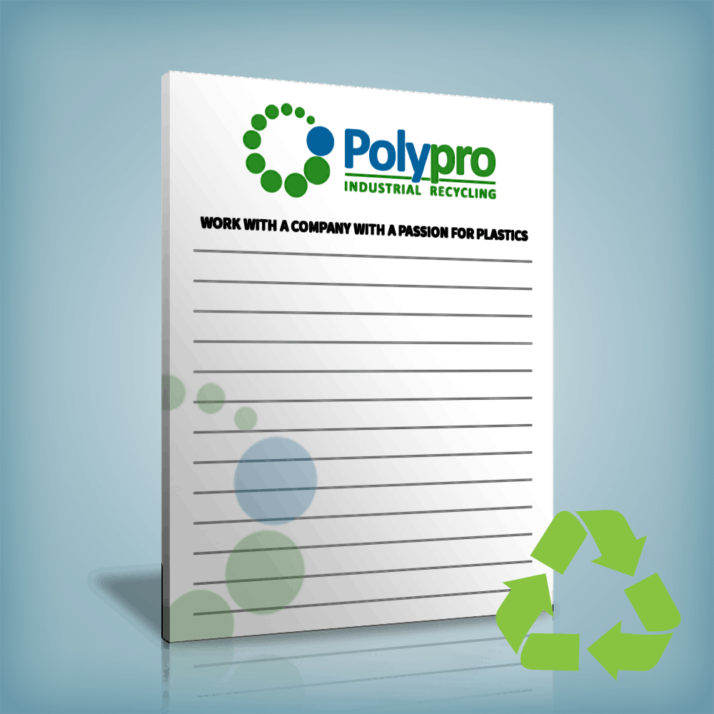 Custom Recycled Paper Notepads: 4.25” x 5.5” | PrintPPS.com®