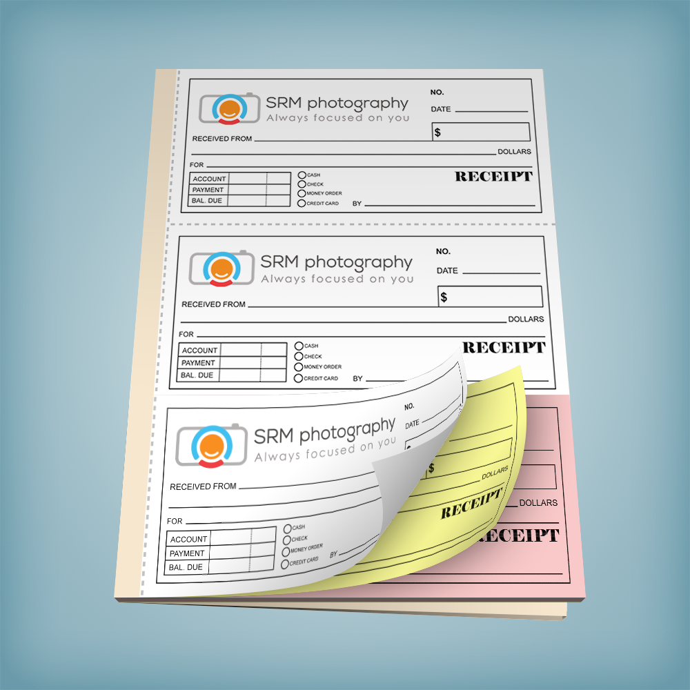 NCR Money Receipt Books: 8.5” x 7” (3 Per Page) | PrintPPS.com®