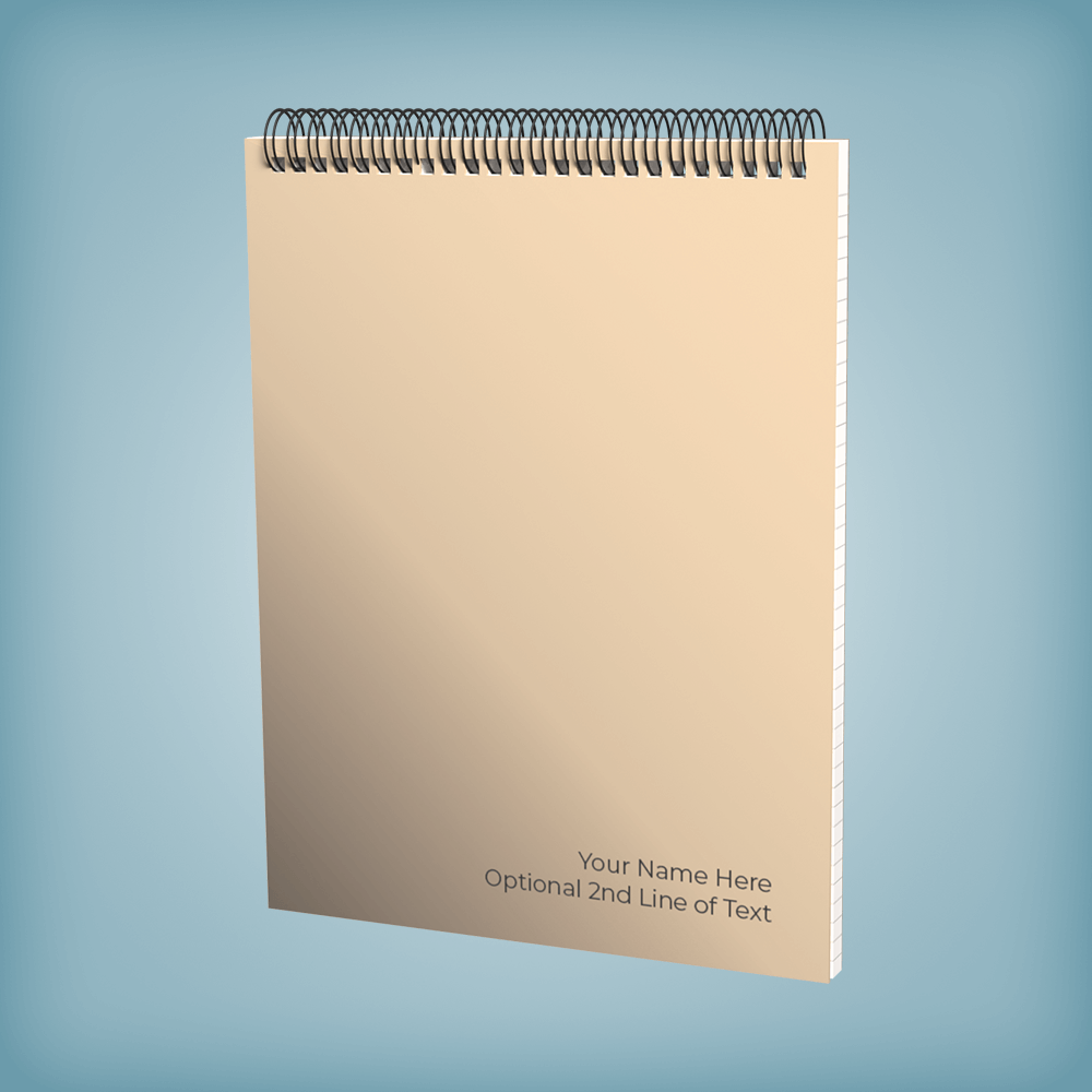 Pastel Top Bound Notebooks with Tan Cover