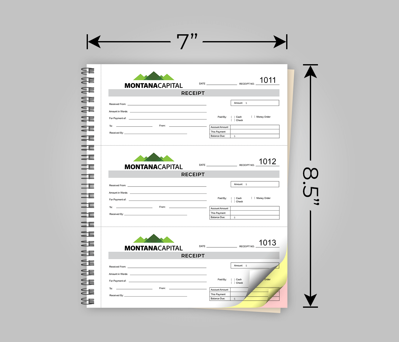 Pink Paper Binding Cash Receipt Book, 0 At ₹ 66/piece In New Delhi